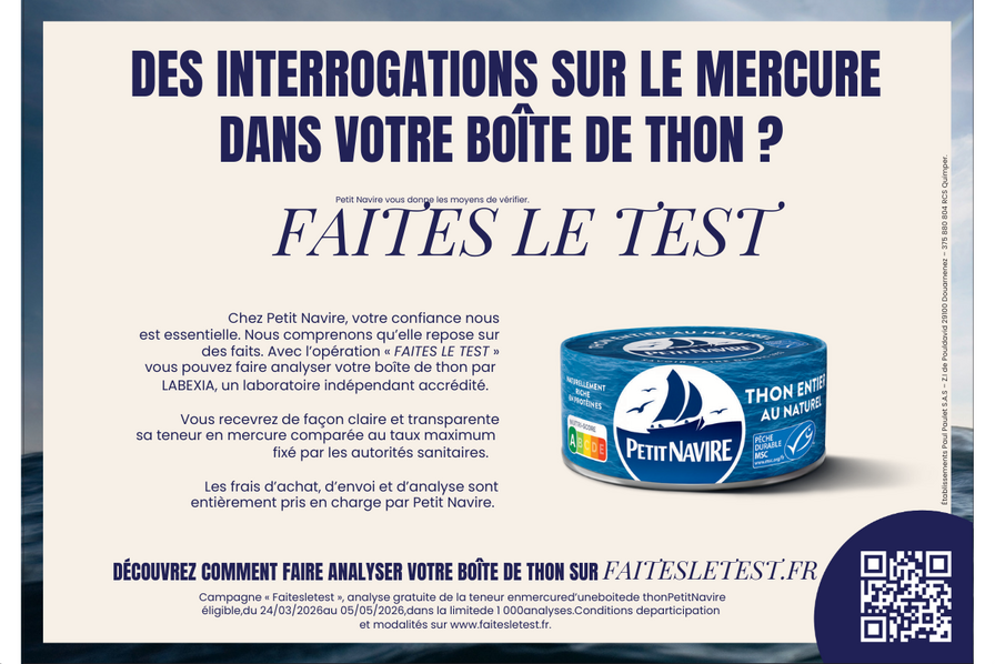 Mercure dans le thon : que révèle vraiment l’opération de transparence de Petit Navire ?
